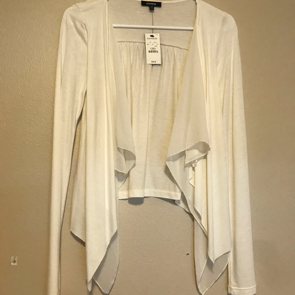 NWT Express Layered Waterfall Blouse XS